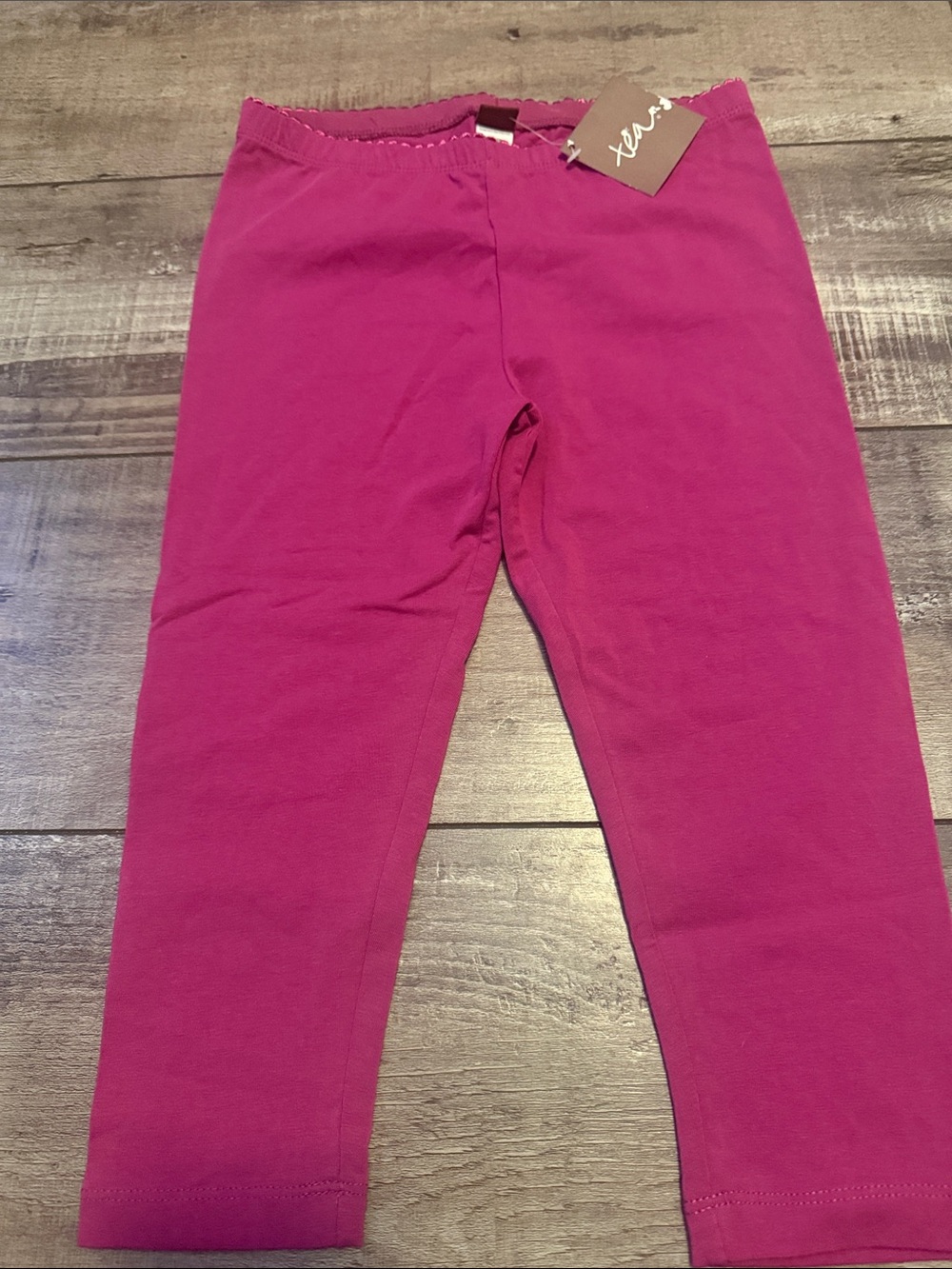 Tea Collection Girls' Bright Magenta capri Leggings
